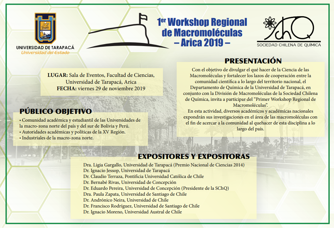 Primer Workshop Regional de Macromoléculas