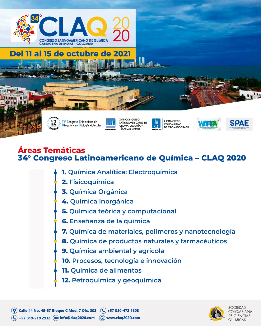 34° Congreso Latinoamericano de Química – CLAQ